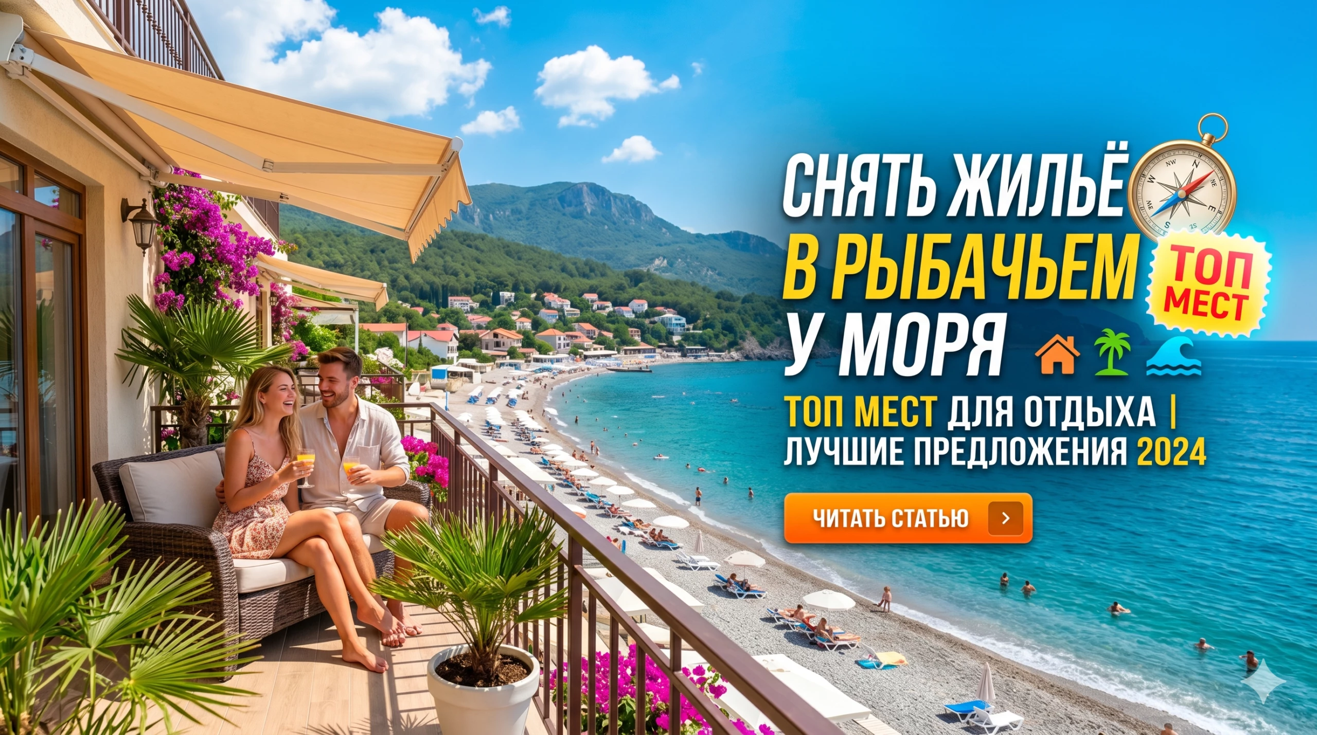 Снять жильё в Рыбачьем у моря