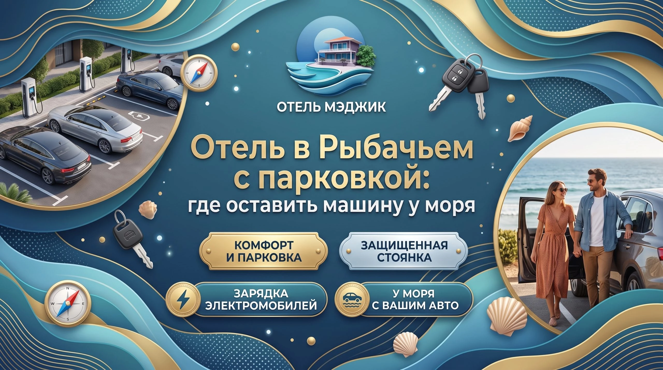Отель в Рыбачьем с парковкой