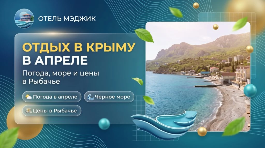 Отдых в Крыму в апреле погода, море и цены в Рыбачье