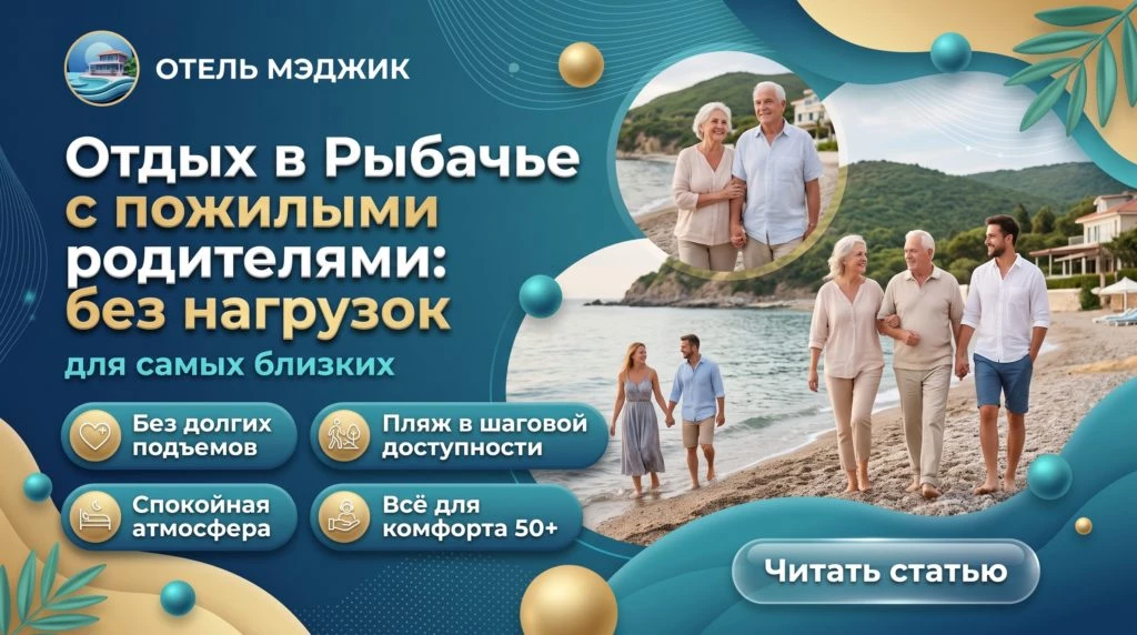 Отдых в Рыбачье с пожилыми родителями